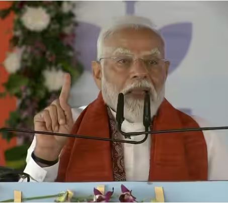 ‘People of Jungle Raj are abusing Maha Kumbh’, PM Modi said in Bhagalpur, called Nitish Kumar his ‘laadla CM’