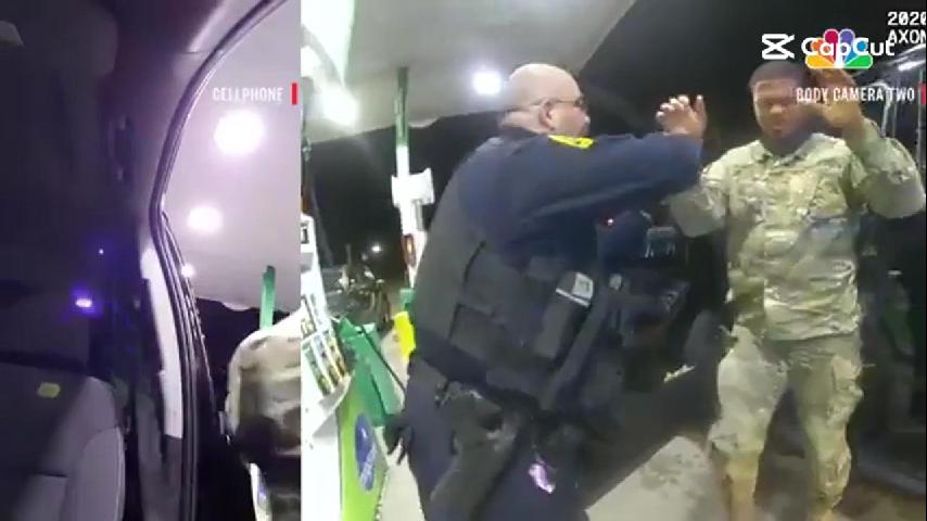 Video: US military officer was held at gunpoint, pepper sprayed, handcuffed, and forced to the ground by police