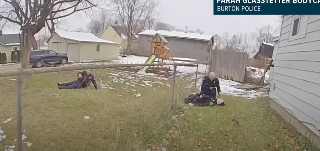 Bodycam video shows Burton police officer shoot and injure fellow officer in shootout