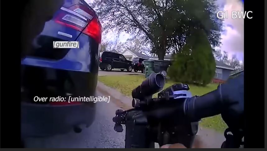 Bodycam video: Man fires shotgun at HPD officers during chase